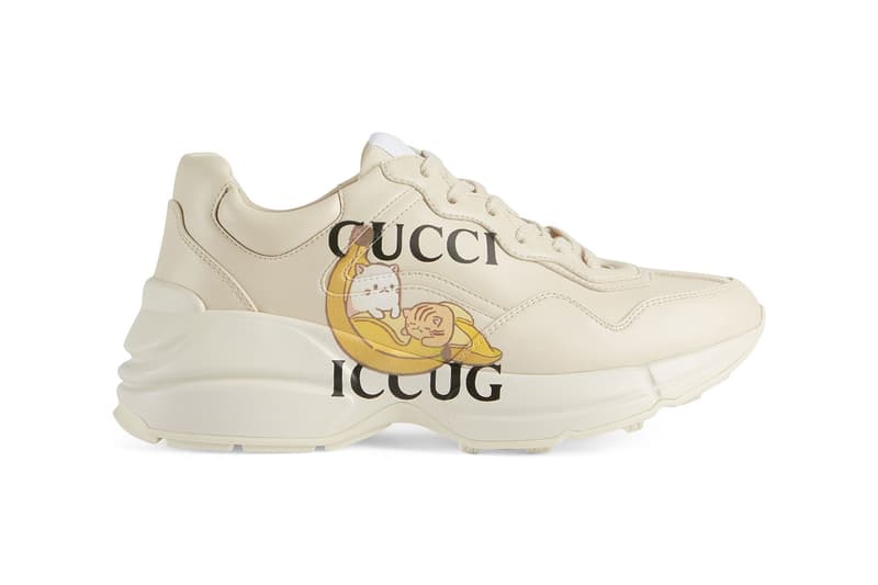 gucci crunchyroll anime bananya collaboration sneakers