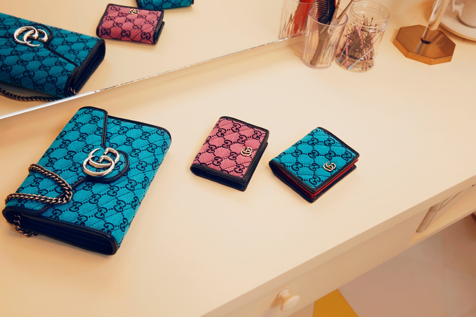 gucci gg multicolor collection wallets