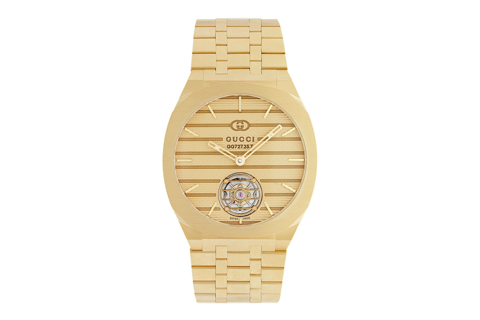 gucci watches and wonders 2021 25h gold