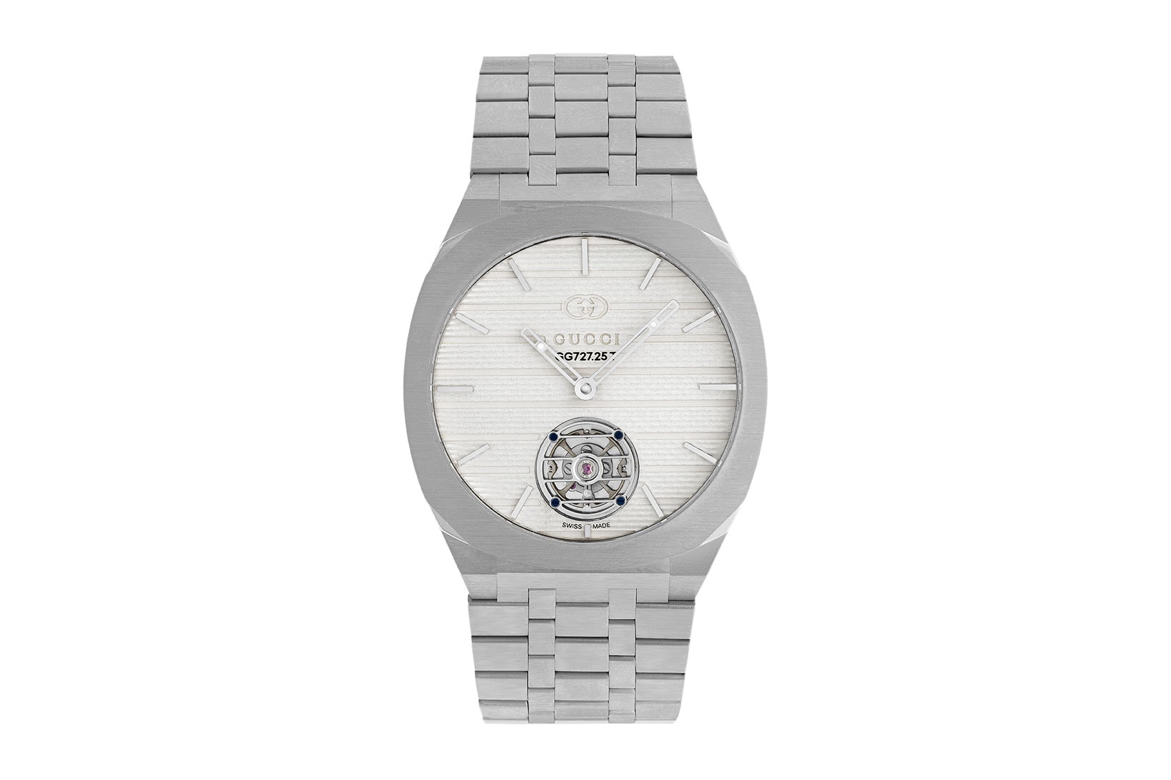 gucci watches and wonders 2021 25h silver