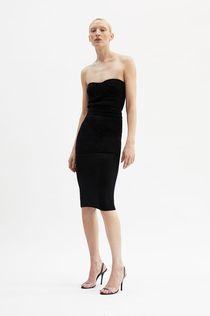 helmut lang fall winter 2021 fw21 collection lookbook dress black