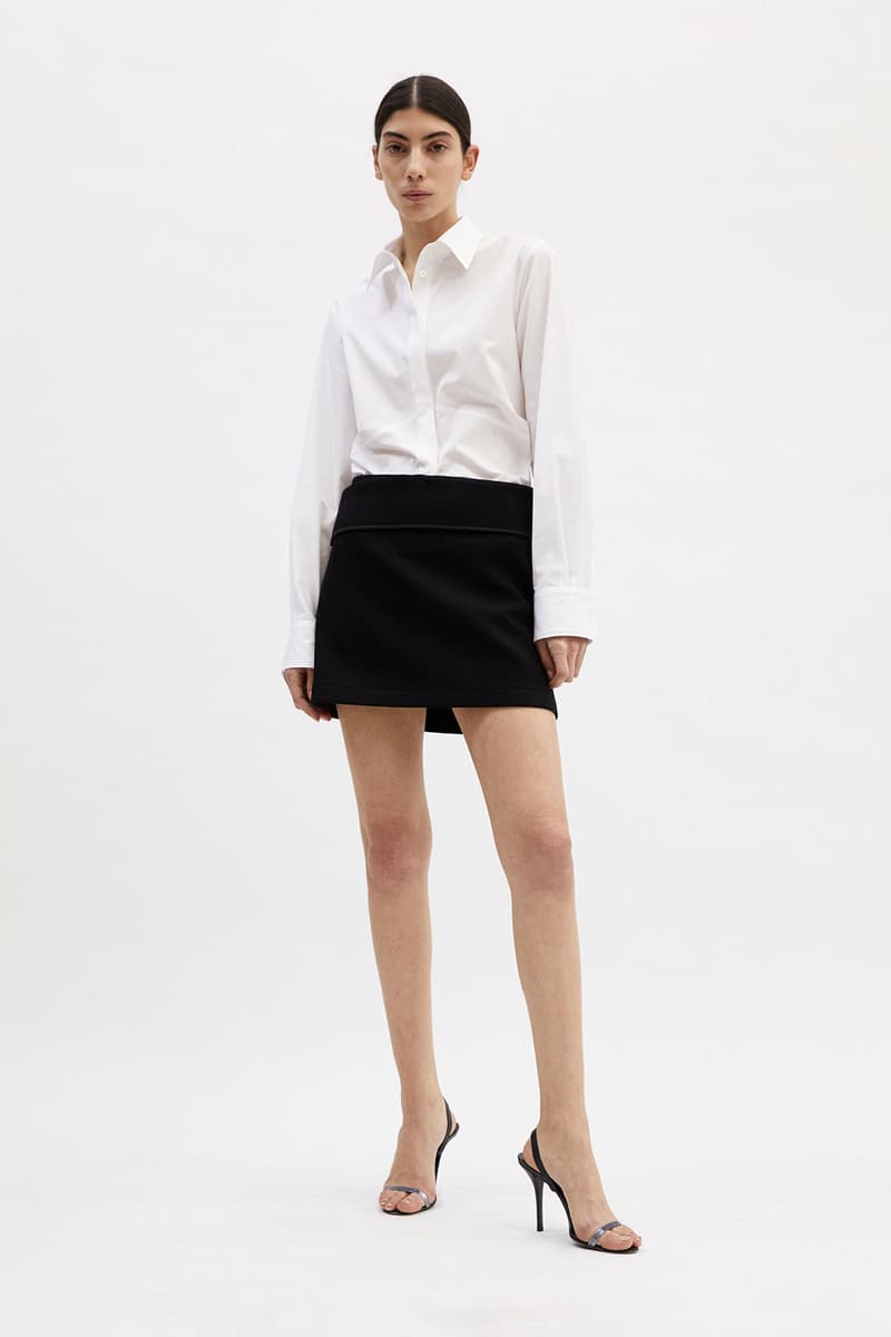 helmut lang fall winter 2021 fw21 collection lookbook shirt skirt