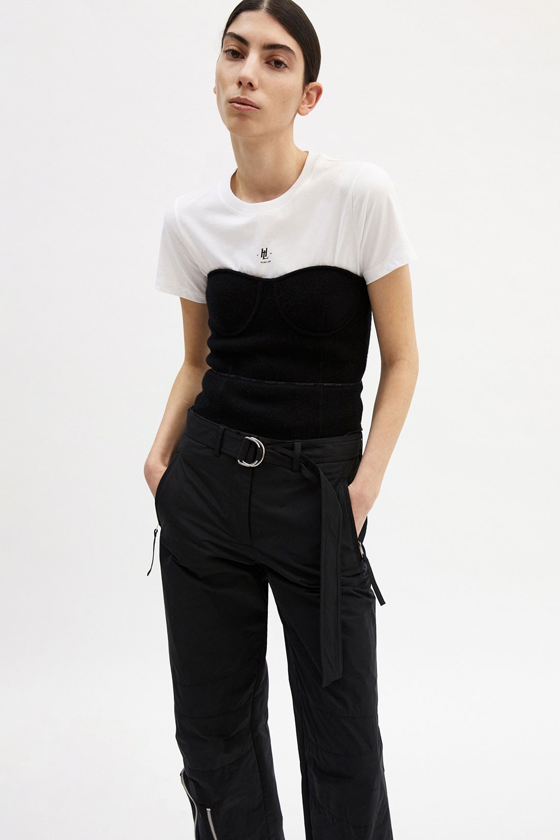 helmut lang fall winter 2021 fw21 collection lookbook tee top pants trousers