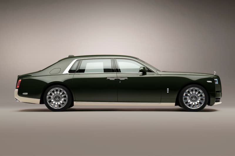 hermes rolls royce bespoke phantom oribe car external side