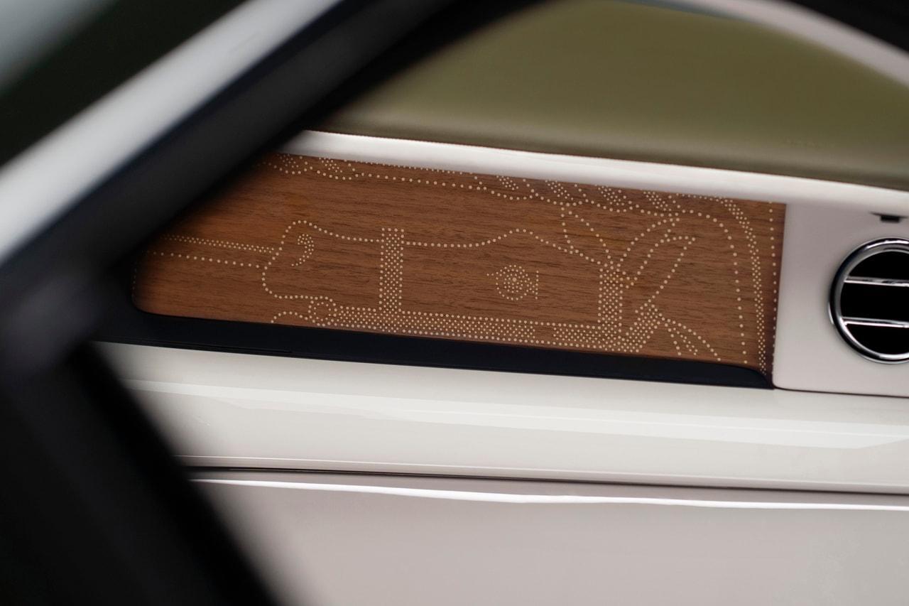 hermes rolls royce bespoke phantom oribe car interior details