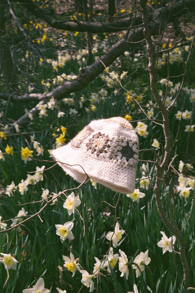 Designer Kae Linh Crochet Hat Bucket Mũ Spring Capsule Collection Charity AAPI NYC Chinatown Brooklyn White Brown