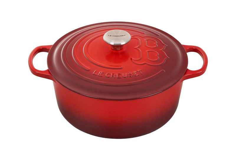 le creuset mlb major league baseball collaboration kitchenware dutch ovens blue white red release price where to buy