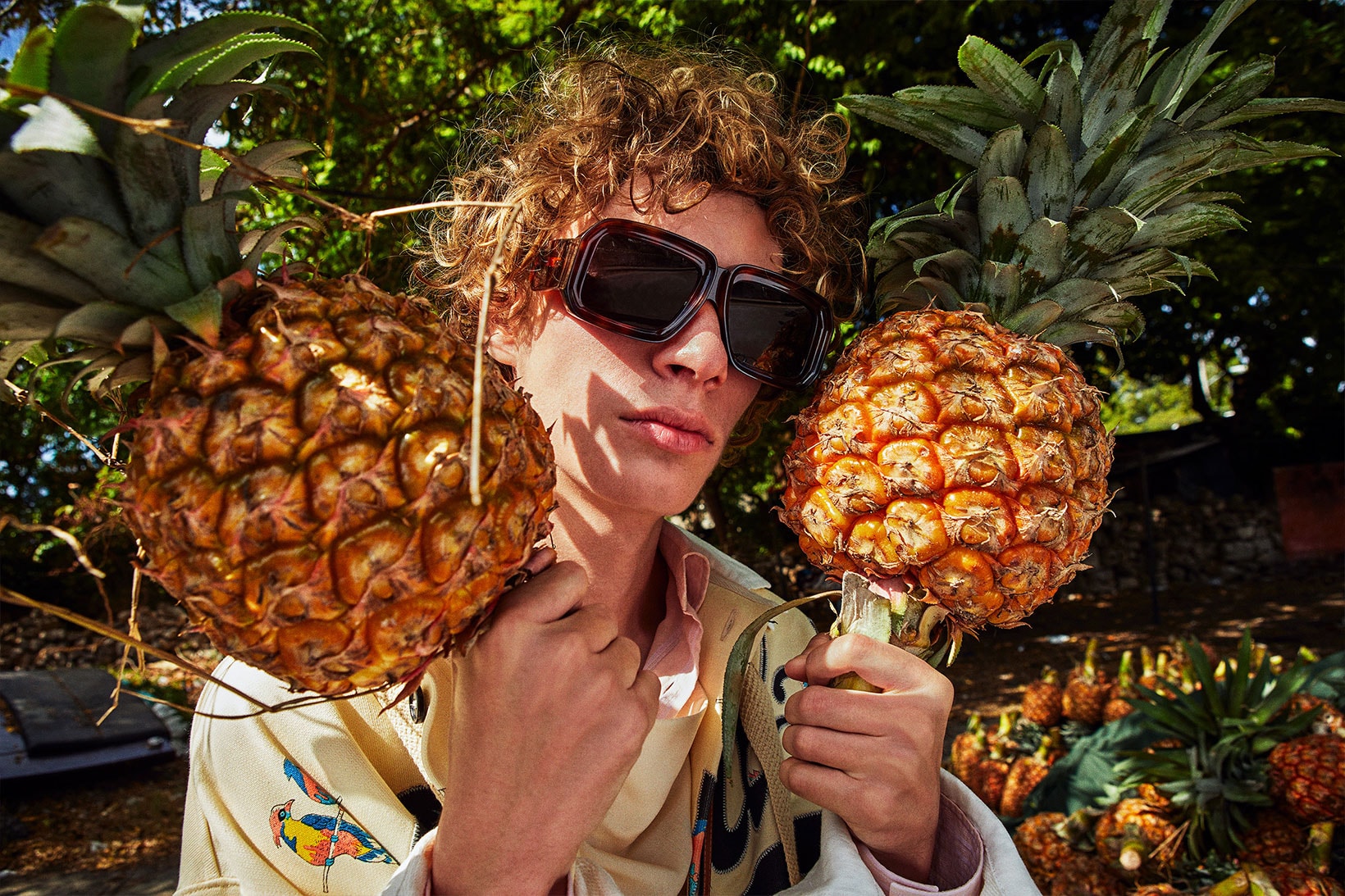 loewe paulas ibiza 2021 summer capsule collection sunglasses pineapple