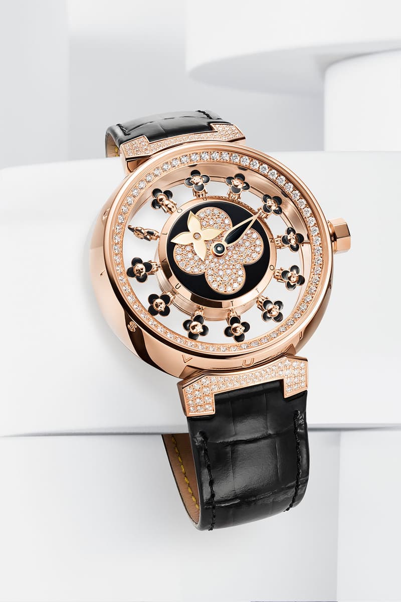 louis vuitton tambour spin time air vivienne details watch face