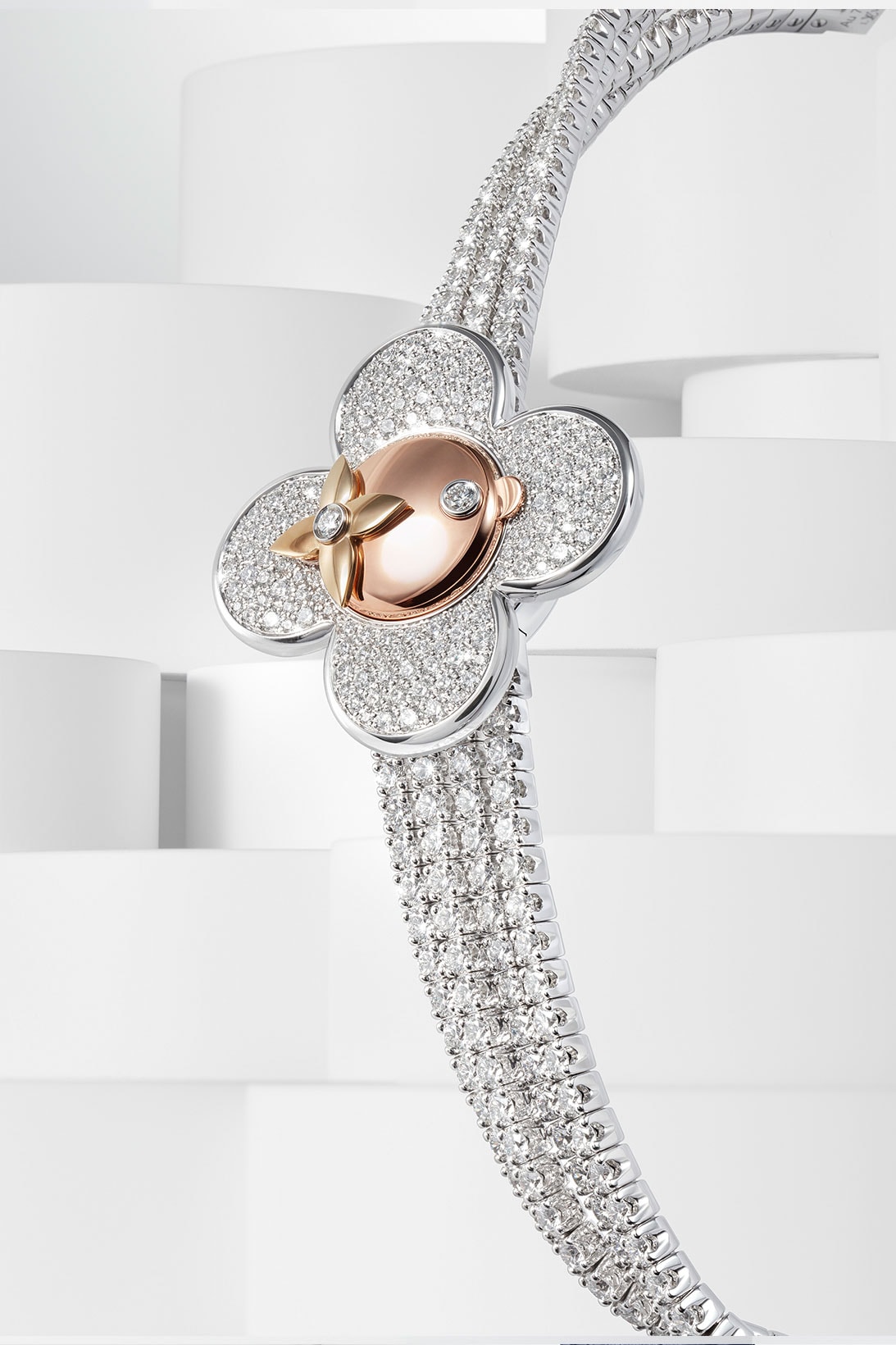 louis vuitton vivienne bijou secret watch details diamond bracelet