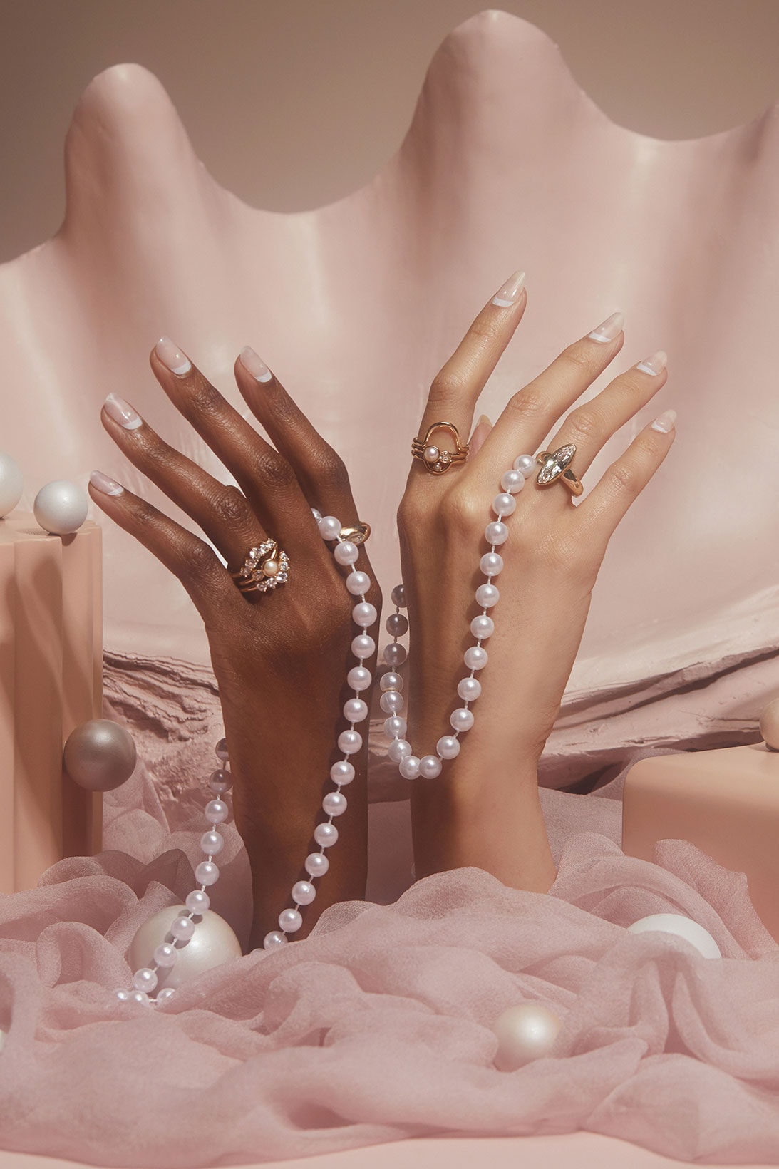 marrow fine manime wedding bridal nailcare rings jewelry collaboration manicure