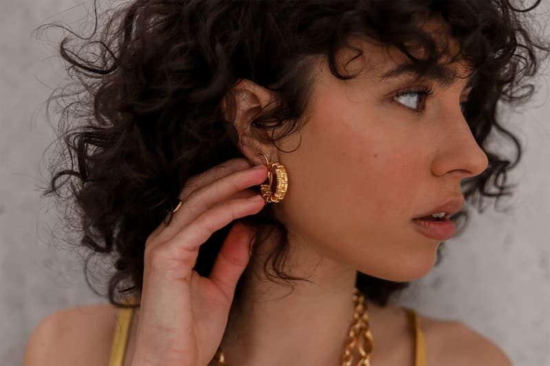 Missoma Raffia Jewelry Collection Hoop Earrings Ring