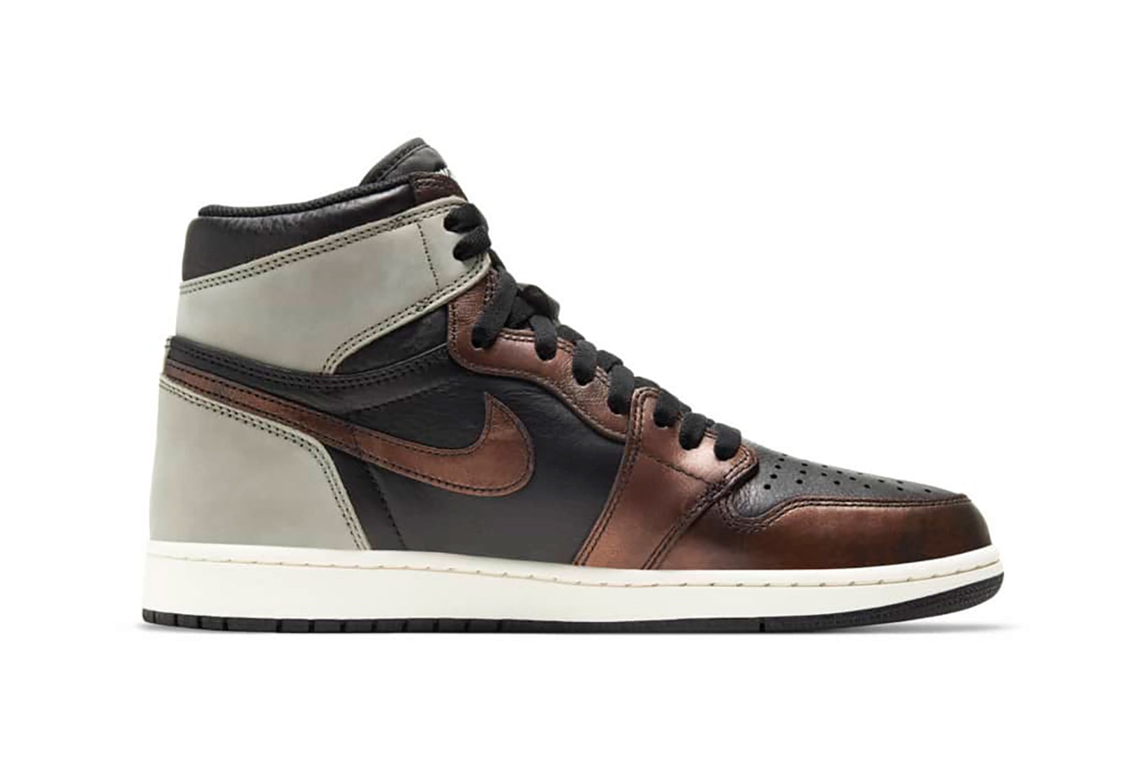 nike air jordan 1 aj1 sneakers rust shadow brown black colorway footwear shoes kicks sneakerhead lateral
