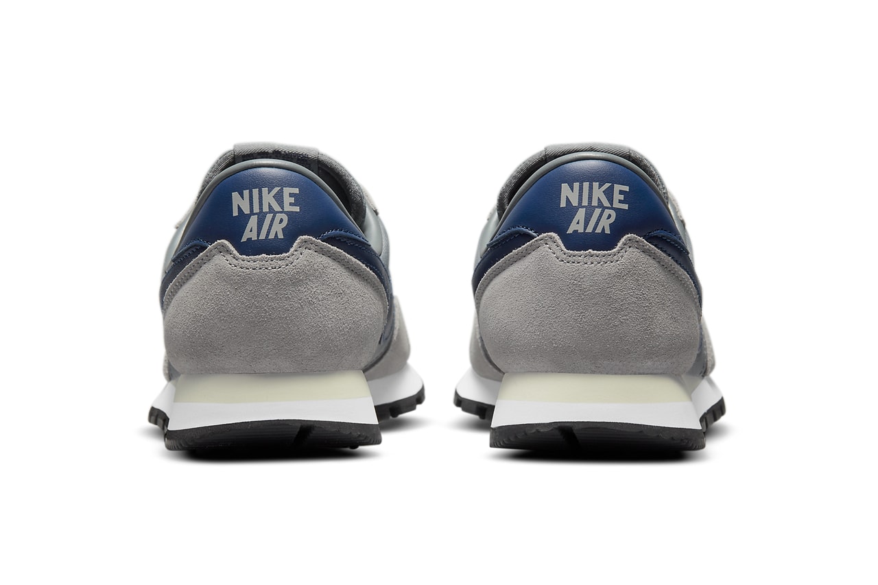 nike air pegasus 83 blue void gray sneakers heel back