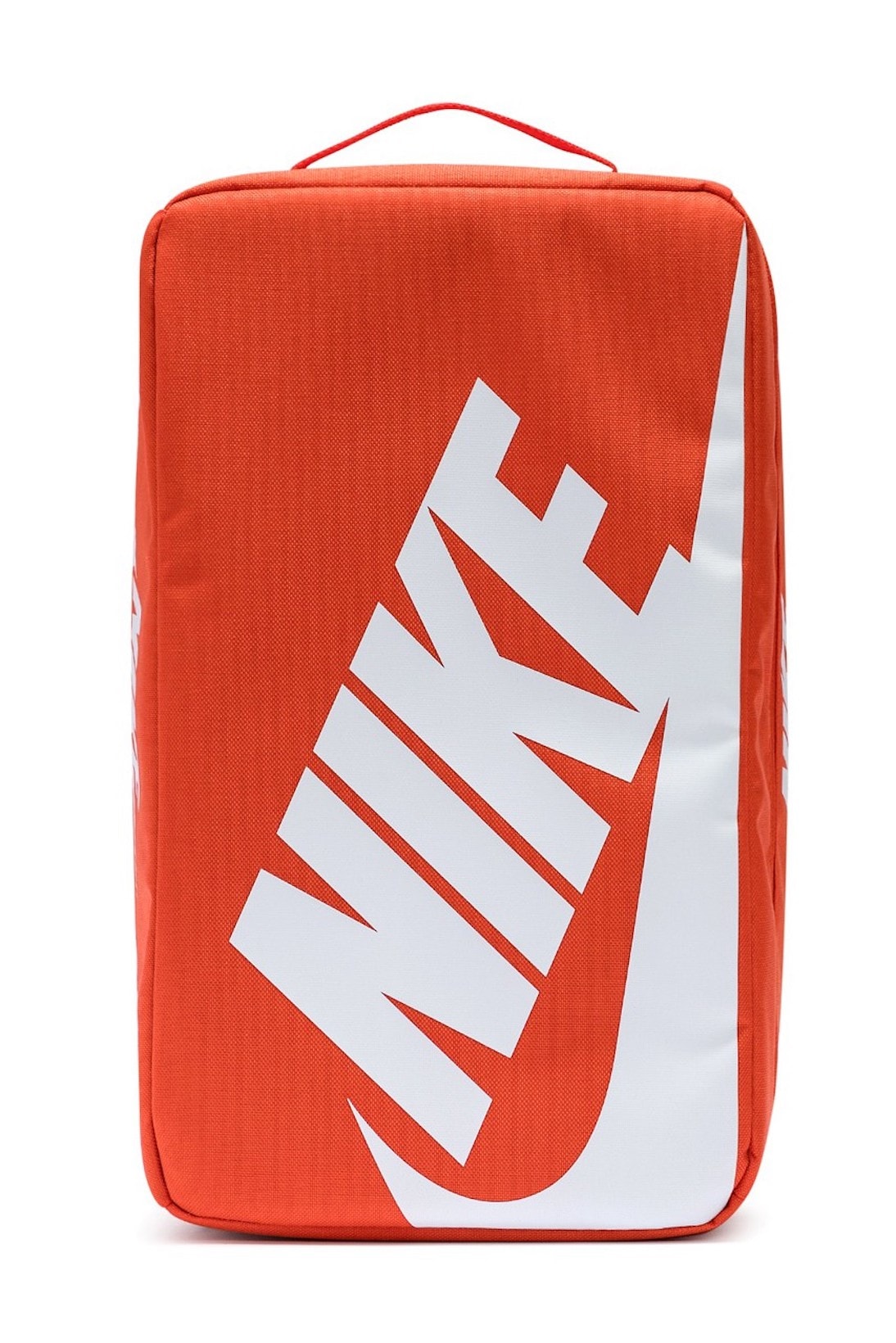 nike sportswear shoebox bag orange white front