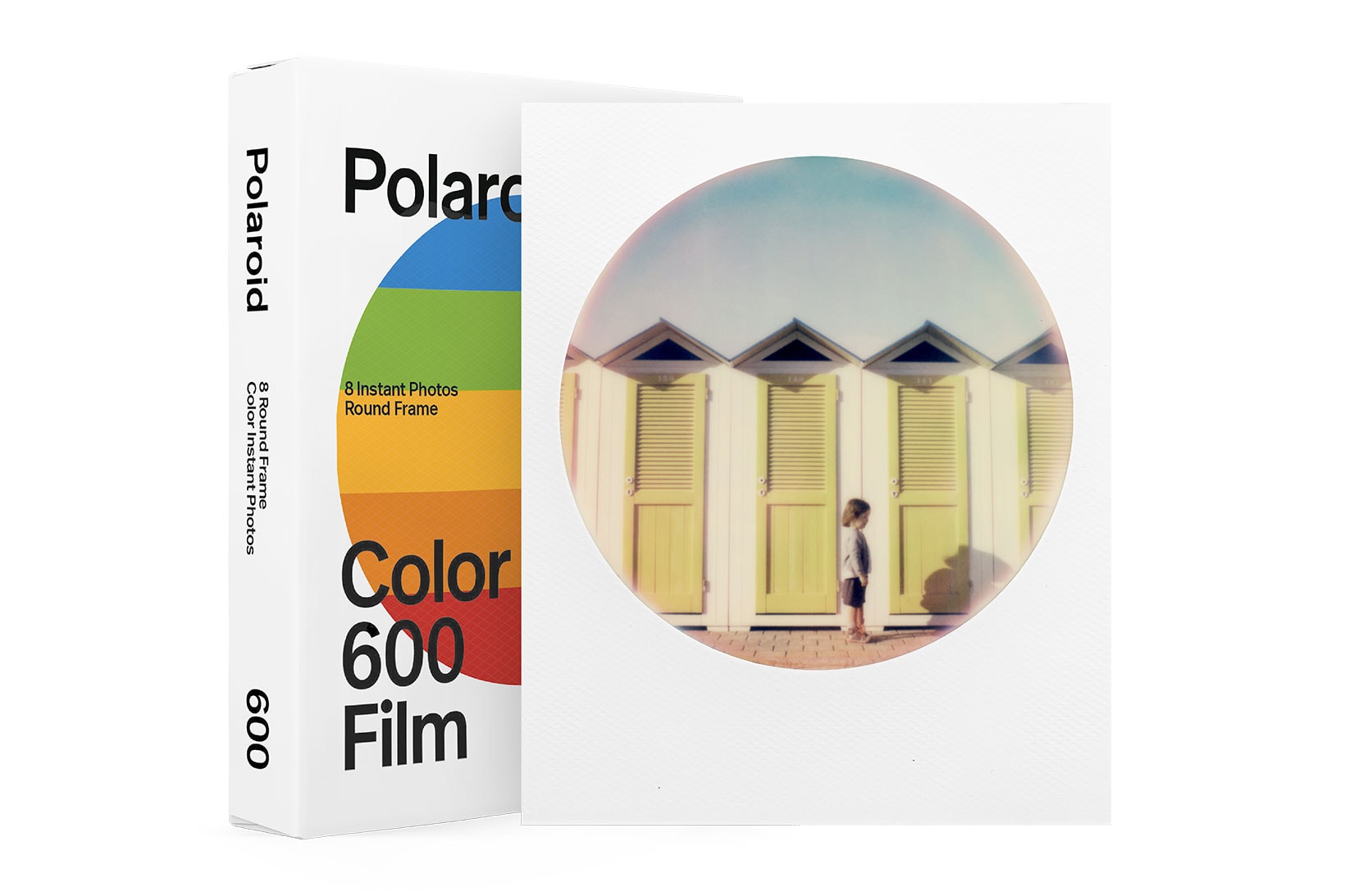 polaroid round frame color 600 film photography packaging product