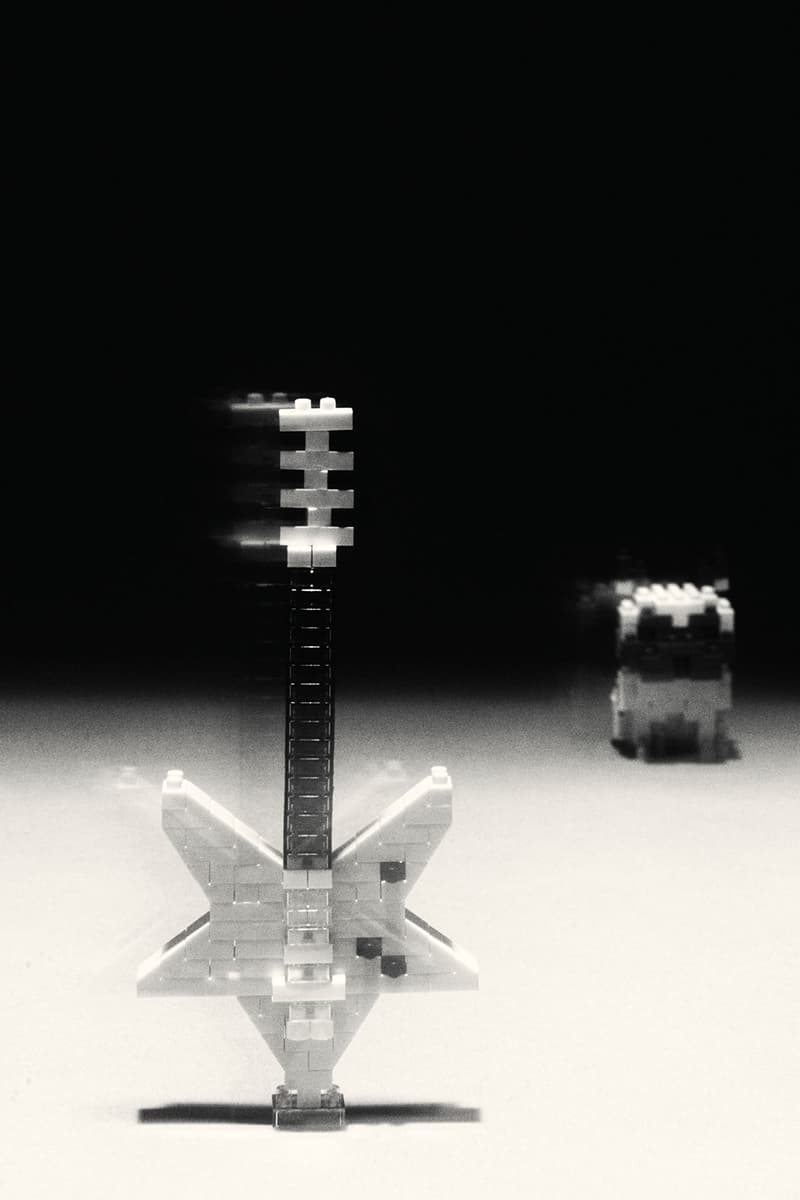 saint laurent nanoblock figures toys rive droite anthony vaccarello white star guitar