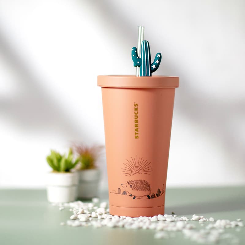 starbucks hedgehog coffee collection merch hong kong hk tumbler bottle cactus lid