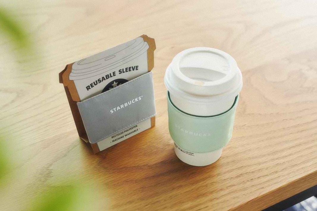 starbucks japan coffee greener series sustainable merch reusable sleeve cup