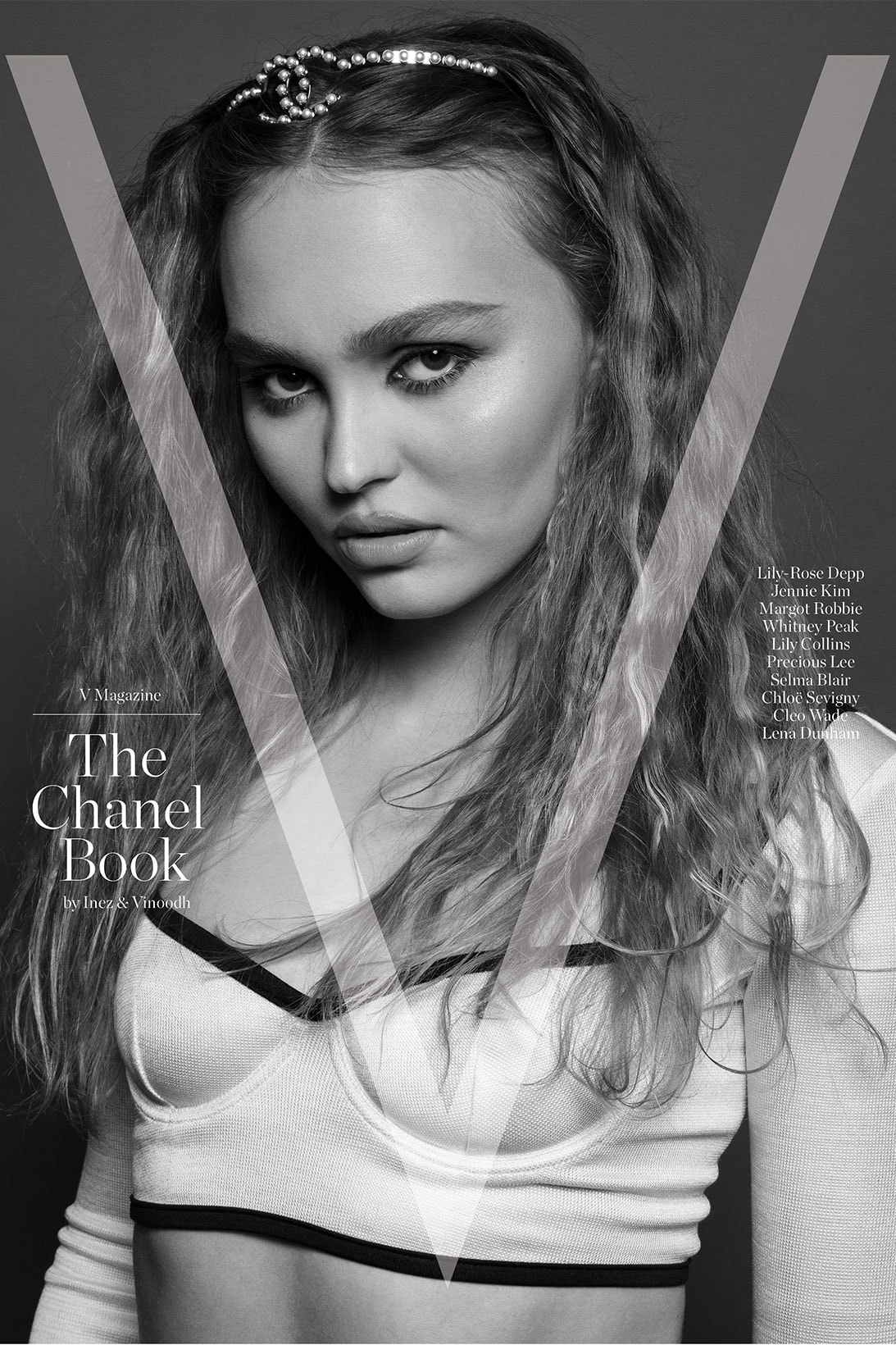 v magazine the chanel book cover lily rose depp