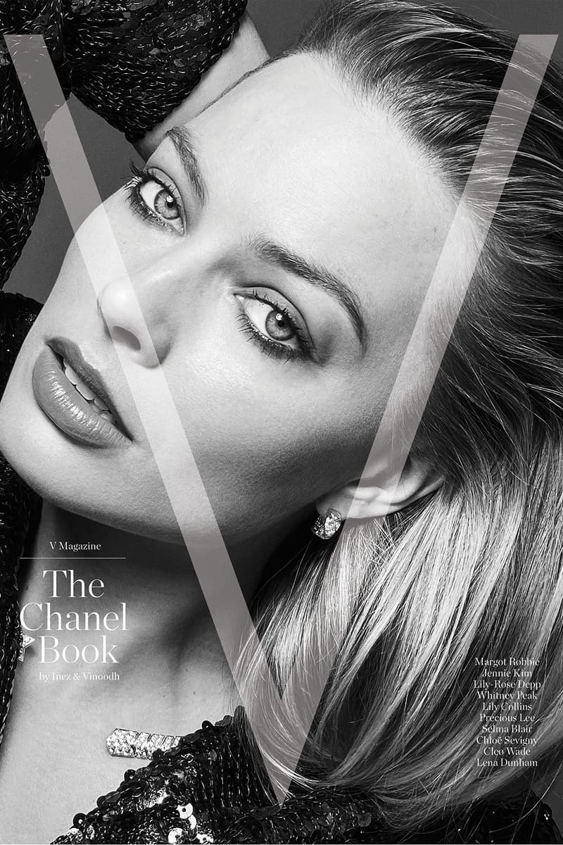 v magazine the chanel book cover margot robbie