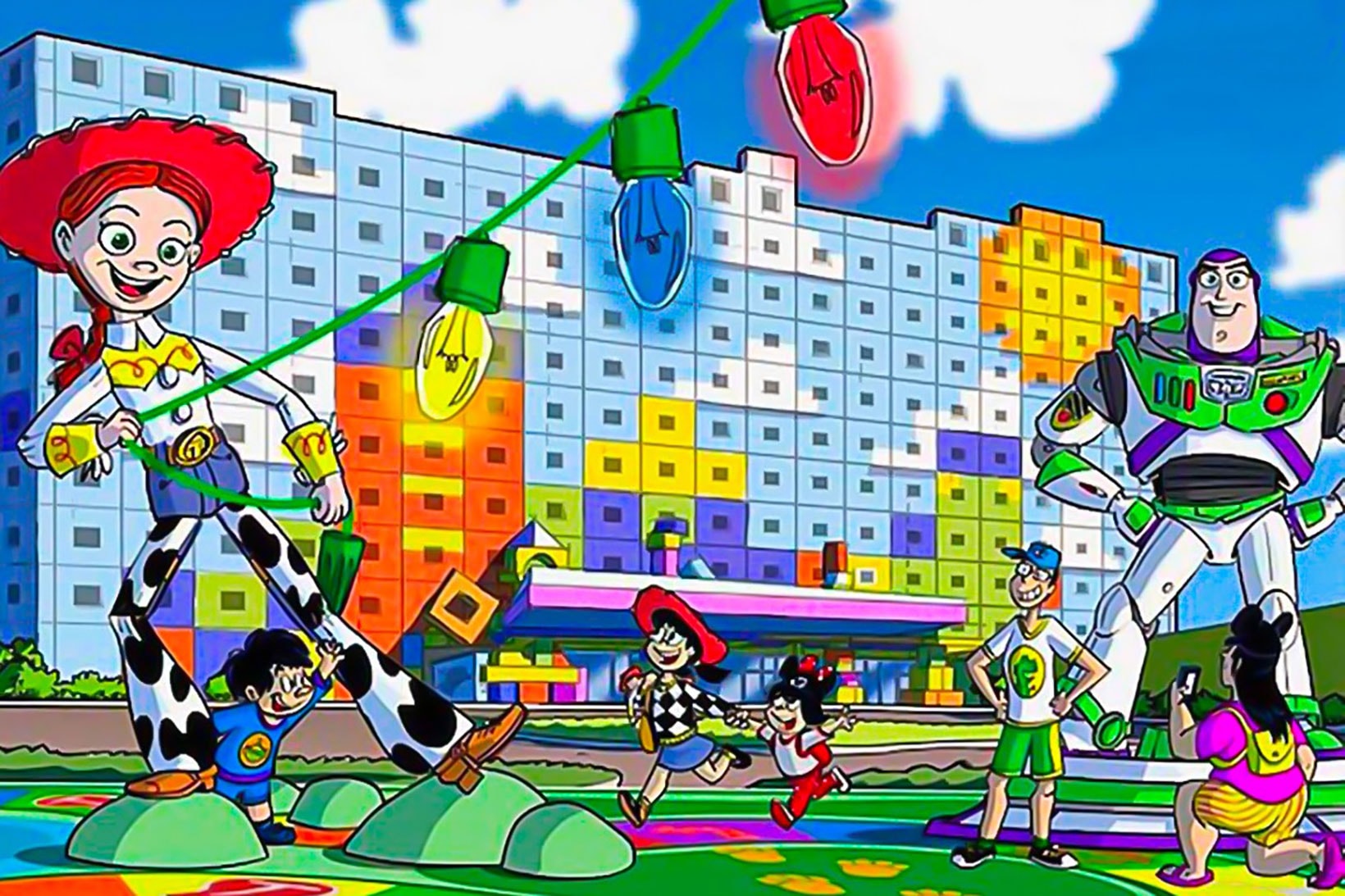 tokyo disney resort toy story hotel pixar japan jessie buzz lightyear 