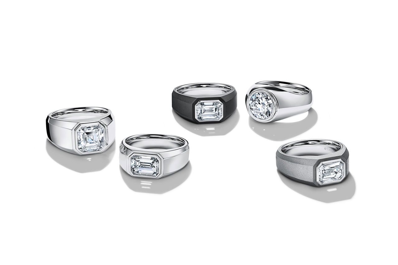 tiffany and co mens diamond engagement rings jewelry closeup