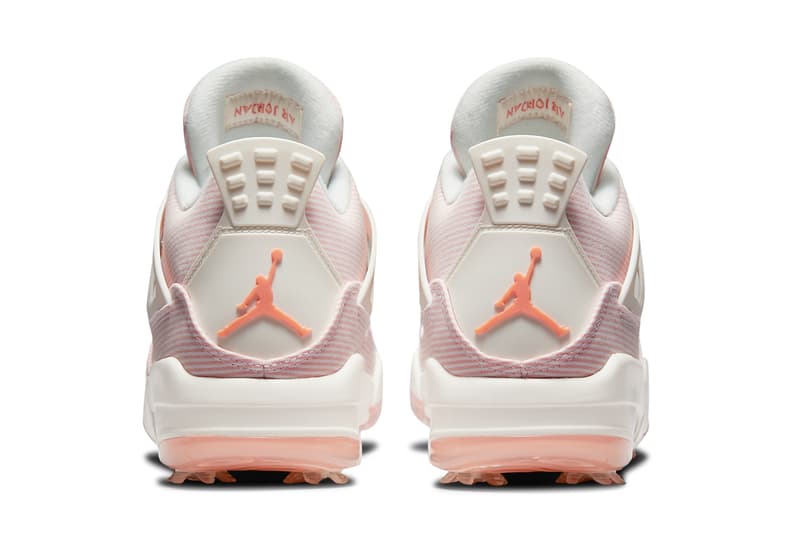 Nike Air Jordan 4 Golf Pink Sail Apricot Agate Hypebae Nike Air Jordan 4 Golf Pink Sail Apricot Agate Hypebae