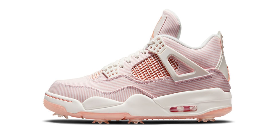 Nike Air Jordan 4 Golf Pink Sail Apricot Agate Hypebae Nike Air Jordan 4 Golf Pink Sail Apricot Agate Hypebae
