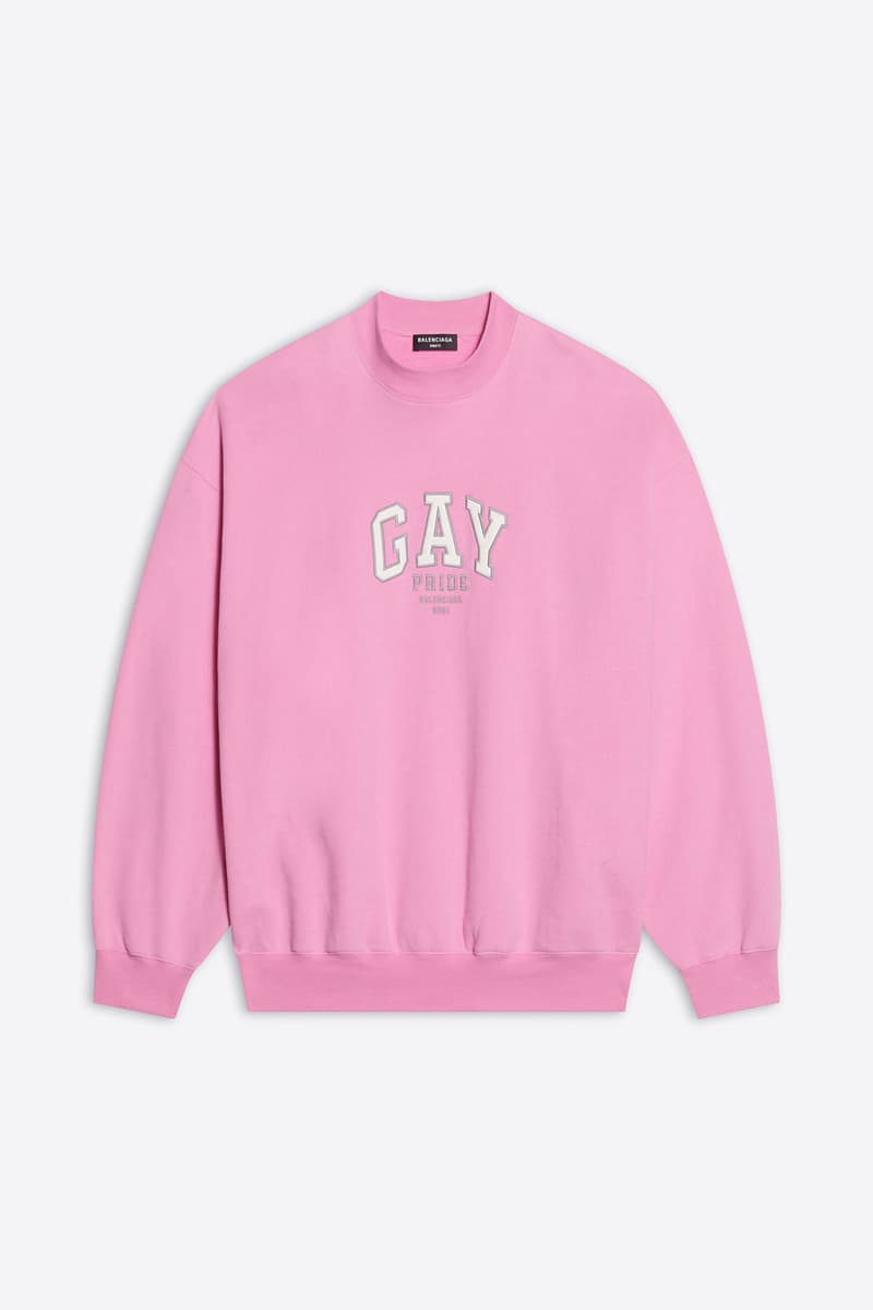 balenciaga pre-fall 2021 collection pride month capsule sweatshirt