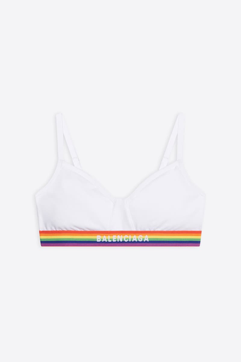 balenciaga pre-fall 2021 collection pride month capsule bra