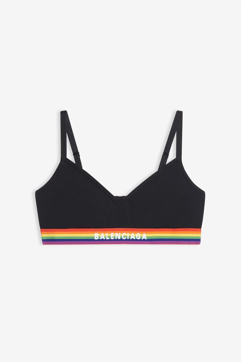 balenciaga pre-fall 2021 collection pride month capsule bra