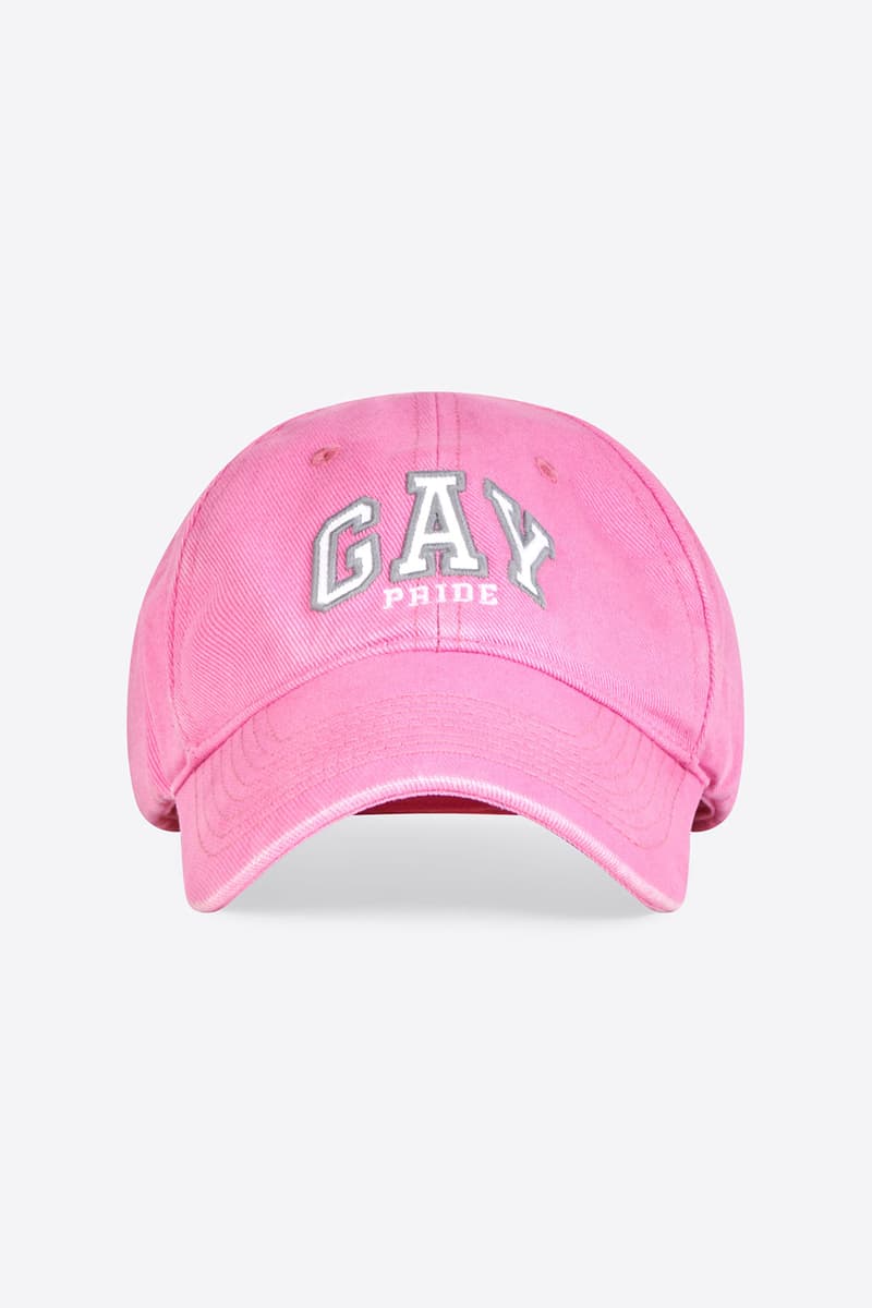 balenciaga pre-fall 2021 collection pride month capsule cap hat