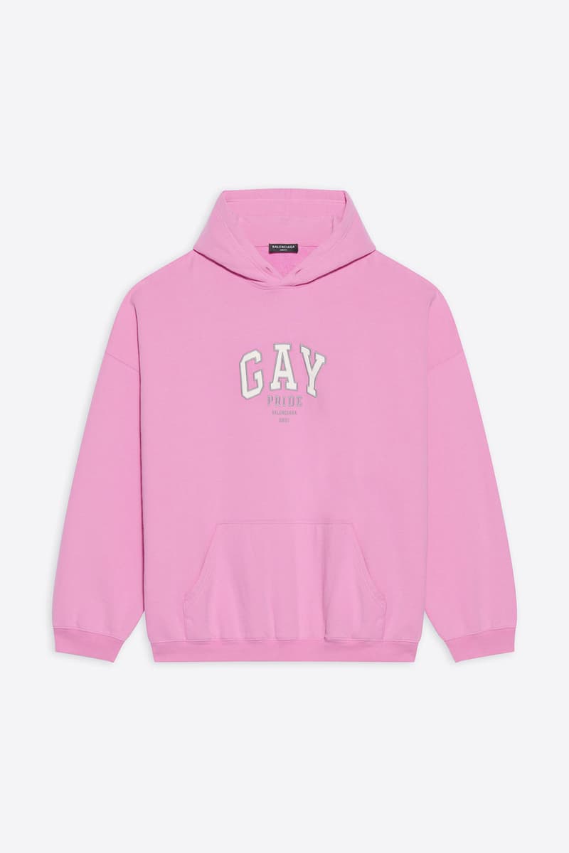 balenciaga pre-fall 2021 collection pride month capsule hoodie