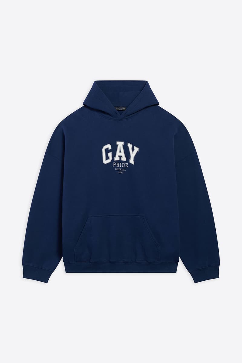 balenciaga pre-fall 2021 collection pride month capsule hoodie