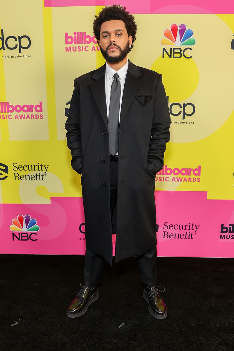 billboard music awards bbma red carpet best dressed celebrity style the weeknd bottega veneta