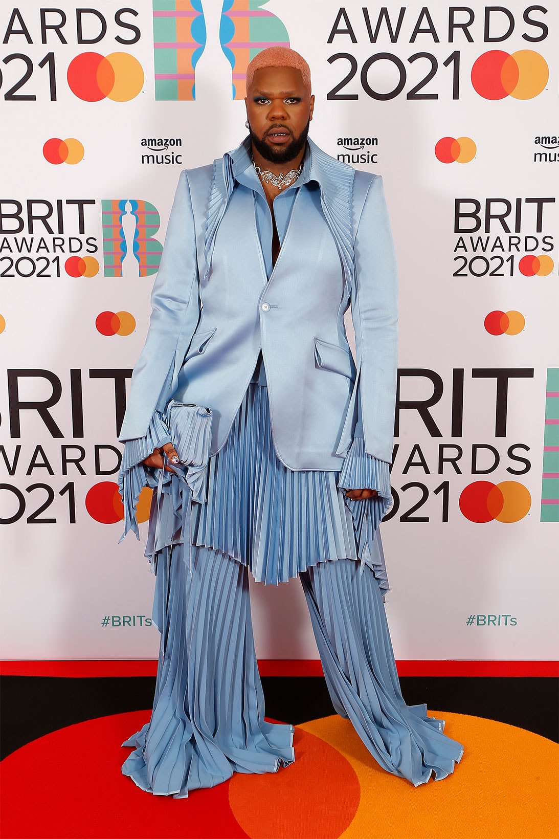 brit awards 2021 red carpet best dressed celebrities mnek robert wun