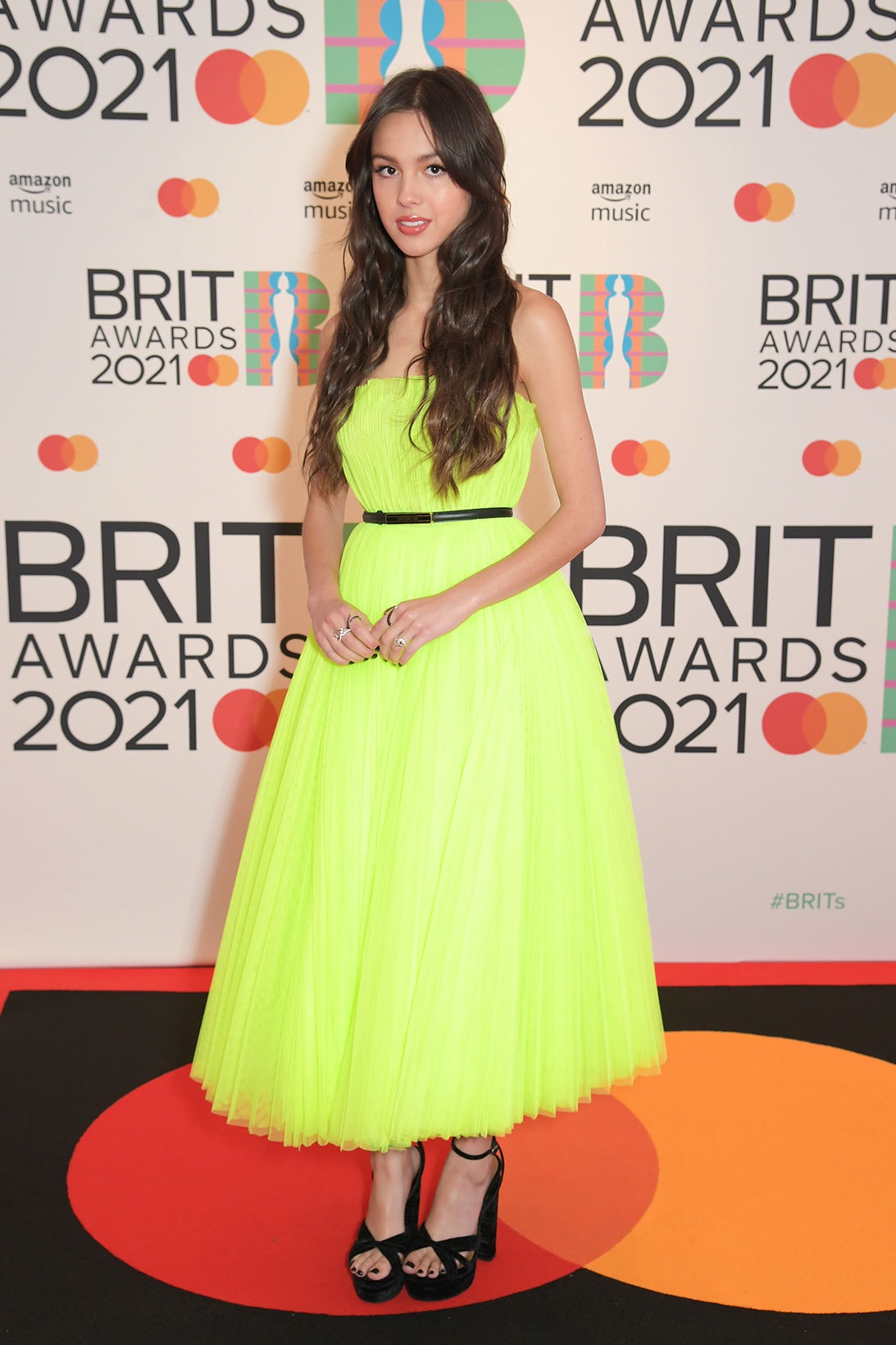 brit awards 2021 red carpet best dressed celebrities olivia rodrigo christian dior