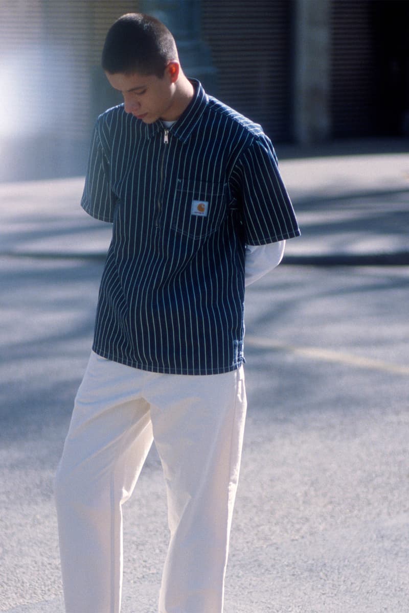 Carhartt WIP Spring Summer Utility Collection Lookbook Shirt Stripes Pants