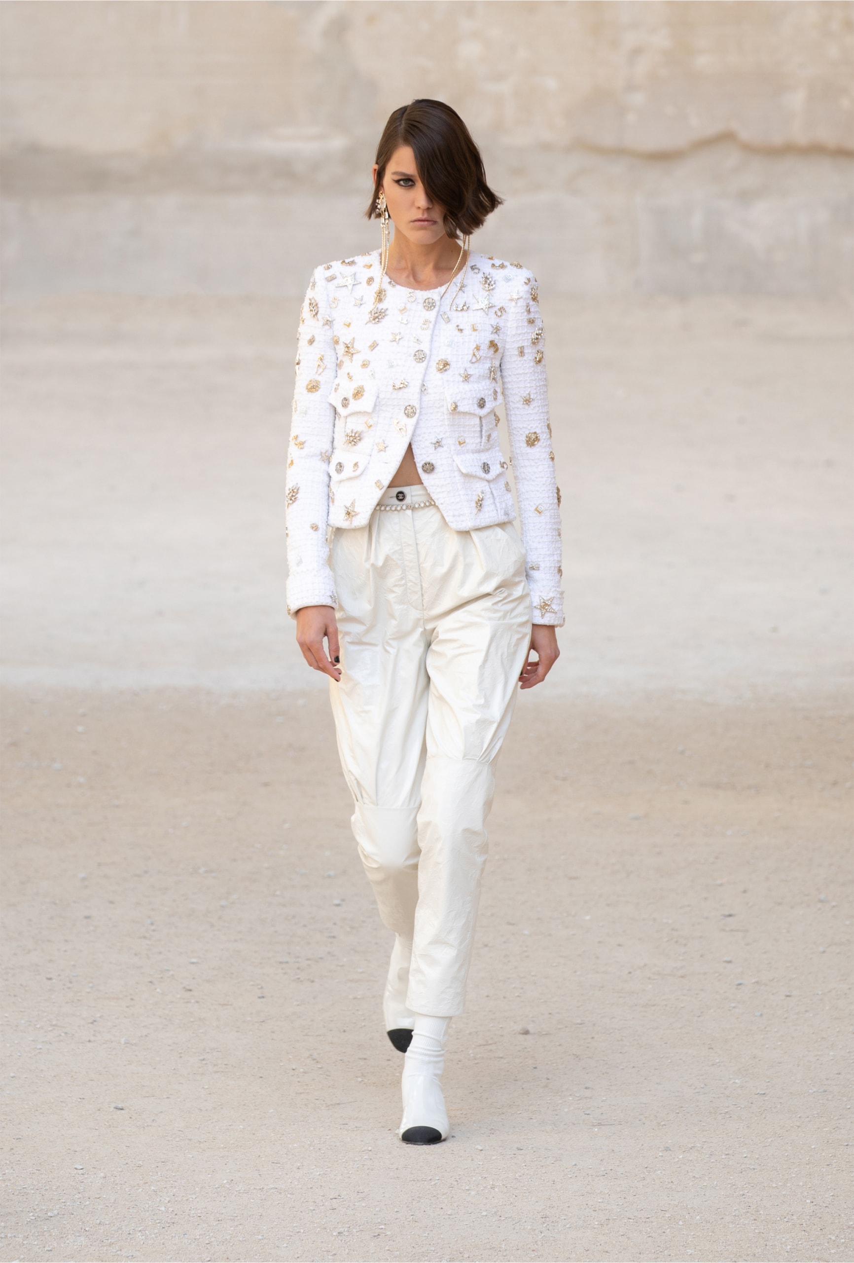 chanel cruise resort collection runway virginie viard provence punk rock jean cocteau tweed suits dresses 