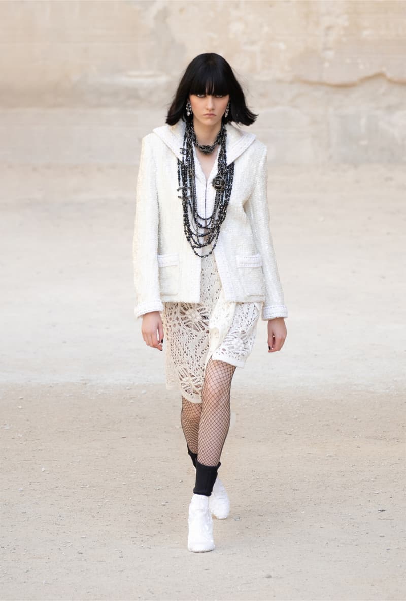 chanel cruise resort collection runway virginie viard provence punk rock jean cocteau tweed suits dresses