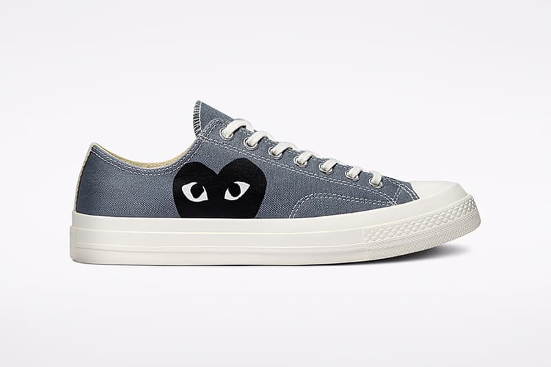 comme des garcons cdg play converse chuck 70 Steel gray low top