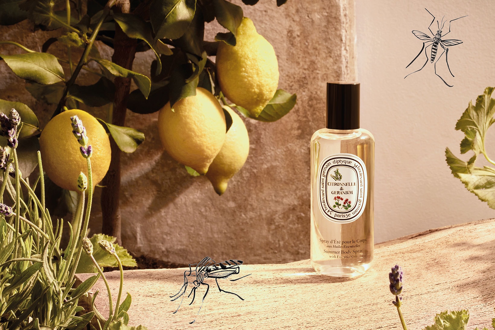 diptyque summer 2021 perfume scent fragrance citronnelle geranium body spray