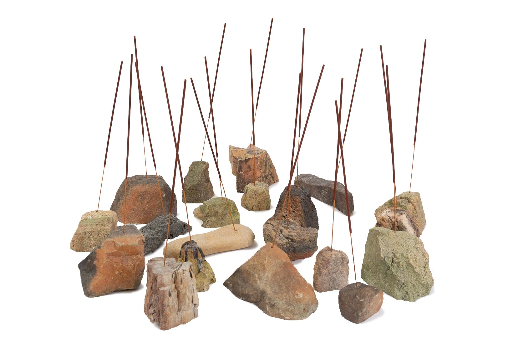 f miller jam earth incense burner holder home decor collection rocks