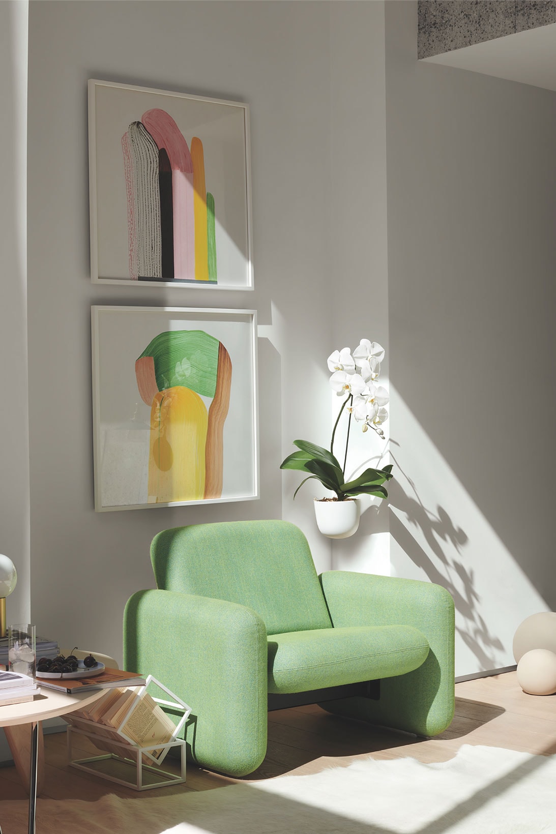 herman miller chiclet sofa 70s design reissue launch sea glass green home