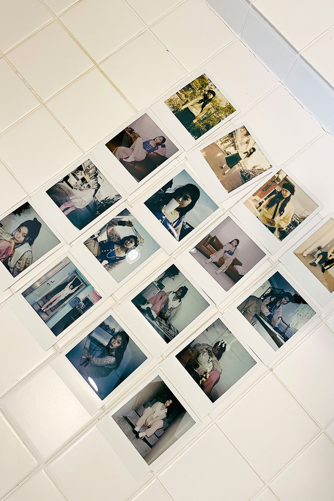 jung hayoung korean model upcycling sustainable fashion polaroids