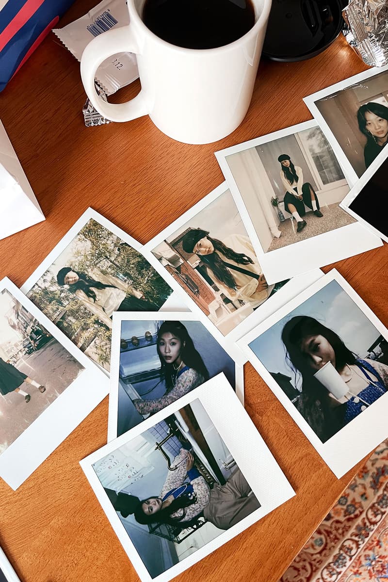 jung hayoung korean model upcycling sustainable fashion polaroids