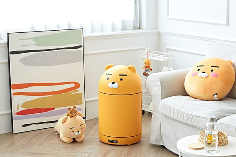 kakao friends makers ryan mini fridge refrigerator home decor living room couch