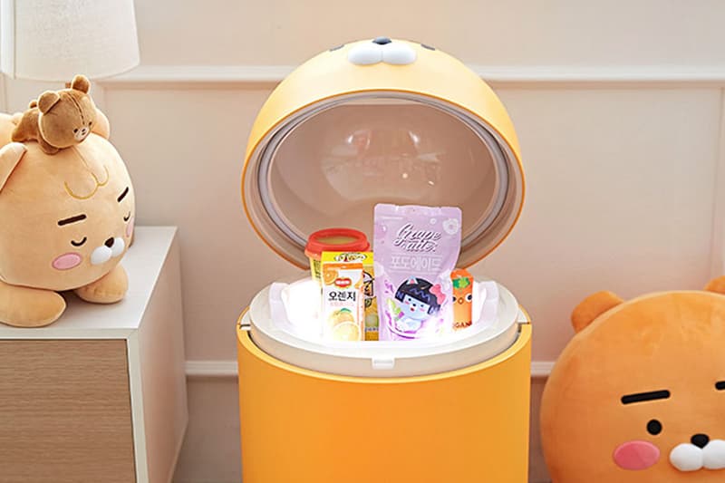 kakao friends makers ryan mini fridge refrigerator snack storage