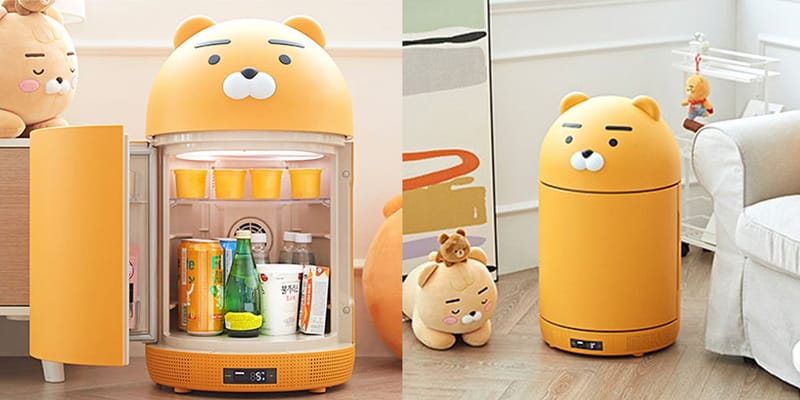 shaped mini fridge